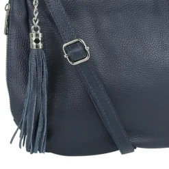 Toscanto Damen Shopper Leder Tasche blau OTT134SB