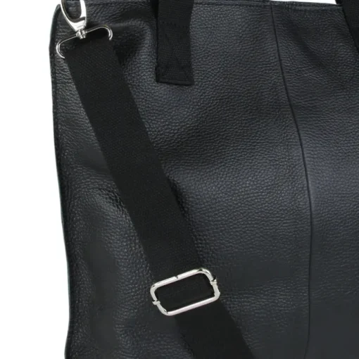 Toscanto Damen Shopper Leder Tasche schwarz OTT161SS