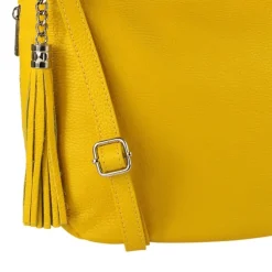 Toscanto Damen Shopper Leder Tasche gelb OTT134SY