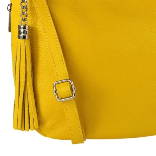 Toscanto Damen Shopper Leder Tasche gelb OTT134SY