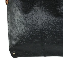 Toscanto Damen Shopper Leder Tasche schwarz braun OTT111SS