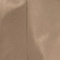 Toscanto Damen Shopper Leder Tasche taupe dunkelbeige OTTM107SN