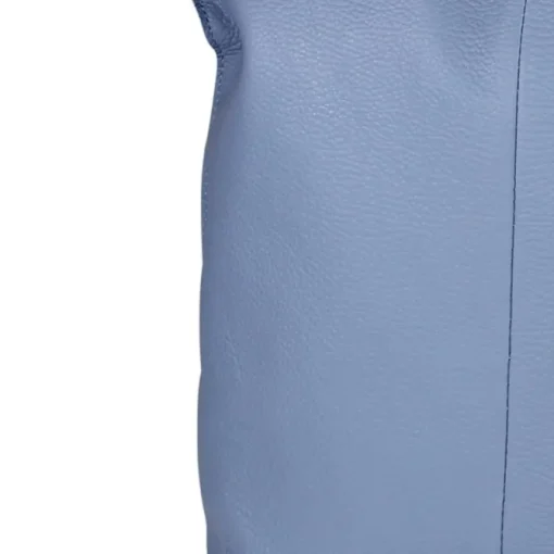 Toscanto Damen Shopper Leder Tasche hellblau OTT161SH
