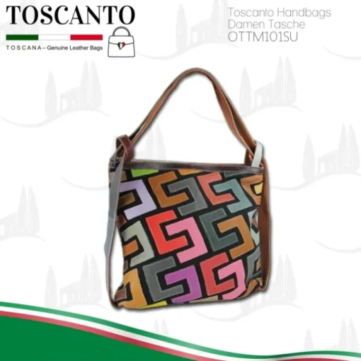 Toscanto Damen Shopper Leder Tasche OTTM101SU