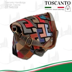 Toscanto Damen Shopper Leder Tasche OTTM101SF