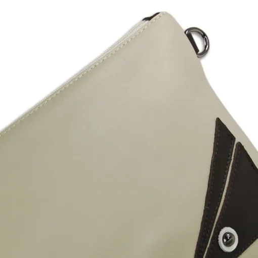 Toscanto Jugend Damen Handgelenktasche Leder Tasche beige weiß schwarz OTT805UW