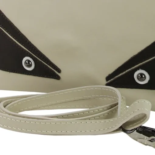 Toscanto Jugend Damen Handgelenktasche Leder Tasche beige weiß schwarz OTT805UW