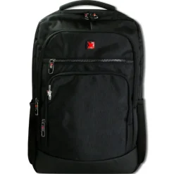 Travel N Meet Laptoprucksack, Notebooktasche gepolstert schwarz ORD212S