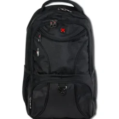 Travel N Meet Laptoprucksack, Notebooktasche gepolstert schwarz ORD4203S