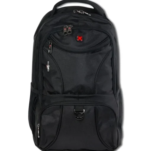 Travel N Meet Laptoprucksack, Notebooktasche gepolstert schwarz ORD4203S