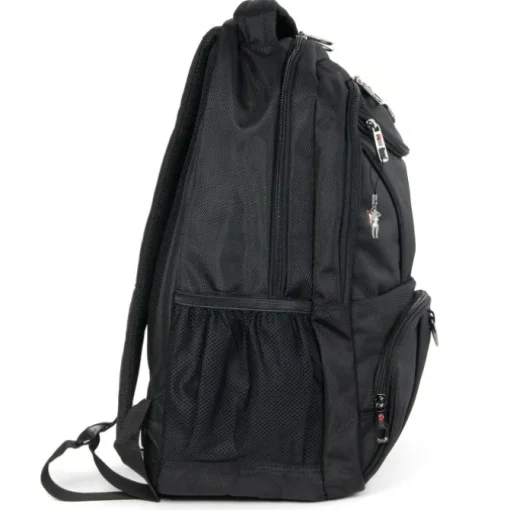 Travel N Meet Laptoprucksack, Notebooktasche gepolstert schwarz ORD4203S