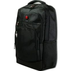 Travel N Meet Laptoprucksack, Notebooktasche gepolstert schwarz ORD212S