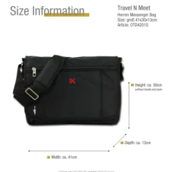 Travel N Meet schwarz Polyester Laptoptasche 15 Tasche OTD4201S