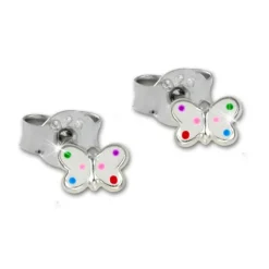 TW Kinder Ohrstecker 3er Set Schmetterlinge 925er Silber SDS802A
