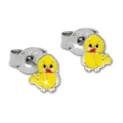 TW Kinder Ohrstecker 3er Set Natur 925er Silber SDS804