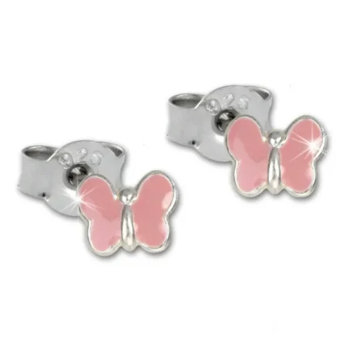 TW Kinder Ohrstecker 3er Set Schmetterlinge 925er Silber SDS802A