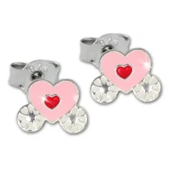 TW Kinder Ohrstecker 3er Set Herzen 925er Silber SDS801