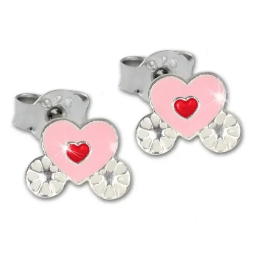 TW Kinder Ohrstecker 3er Set Herzen 925er Silber SDS801