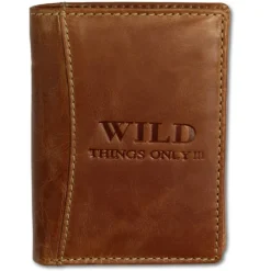 Wild Things Only cognac Portemonnaie echtes Leder Herren OPJ100O
