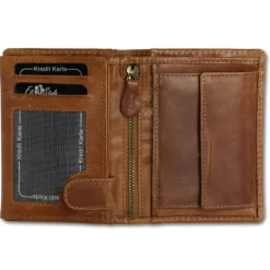 Wild Things Only cognac Portemonnaie echtes Leder Herren OPJ100O