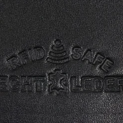 Wild Things Only Echt-Leder schwarz RFID Schutz Brieftasche OPJ102S