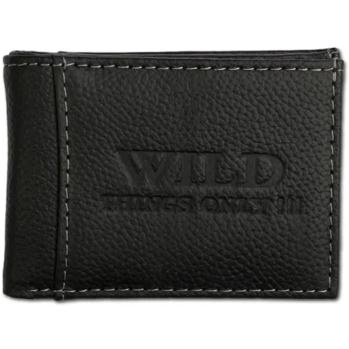 Wild Things Only Leder schwarz Portemonnaie Minibörse RFID OPJ800S