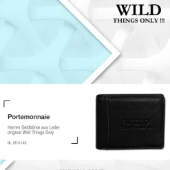 Wild Things Only Leder schwarz Portemonnaie Querformat Börse OPJ114S