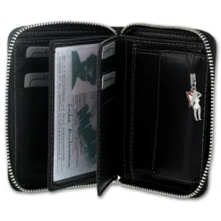 Wild Things Only schwarz Echtleder Portemonnaie RFID Schutz OPJ108S